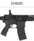 Golden Eagle Mc6637 Elite Series 7" Keymod Cqb Gbb Airsoft Rifle (Black)