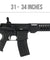 Golden Eagle Mc6645 Elite Series 13" Keymod Gas Blowback Airsoft Rifle (Black) Airsoft Gun Rifles