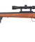 AGM MP001AAB Bolt Action Sniper Rifle w/ Scope & Bi-Pod (COLOR: WOOD)