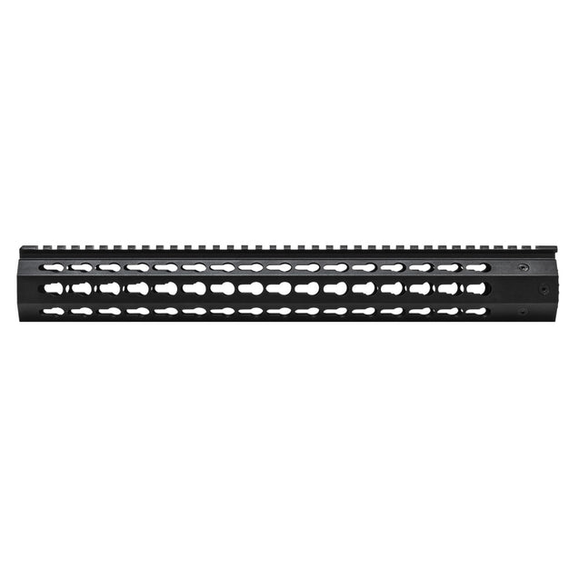 NcSTAR Vism M and P 15-22 Keymod Float Handguard Black 15 in VMP22FFKMR