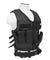 Ncstar Military Cross Draw Vest W/ Integrated Holster - Black 2Xl-3Xl