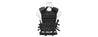 Ncstar Military Cross Draw Vest W/ Integrated Holster - Black 2Xl-3Xl