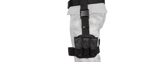Ncstar 3-Piece Drop Leg Holster And Magazine Holder - Black
