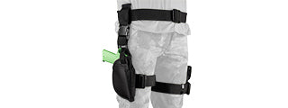 Ncstar 3-Piece Drop Leg Holster And Magazine Holder - Black