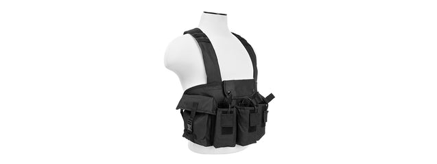 Ncstar Tactical 6 Pocket Ak Chest Rig - Black