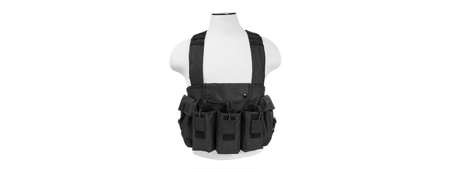 Ncstar Tactical 6 Pocket Ak Chest Rig - Black