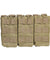 Vism Molle Triple M4/M16 Rifle Mag Pouch W/ Retention Straps - Tan