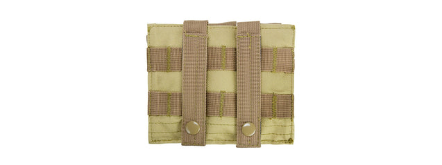 Vism Molle Triple Pistol Magazine Pouch - Tan
