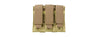 Vism Molle Triple Pistol Magazine Pouch - Tan