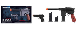 Ukarms P1308 High performance Spring Pistol Set (Includes 2 guns in 1 package)