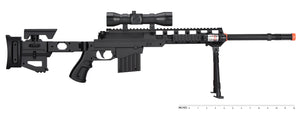 P1402 Fully Loaded Tactical Quad Ris Sniper Rifle (BLACK)