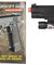 UK Arms P2001B Spring Airsoft Pistol with Laser BLACK