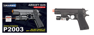 P2003 Spring Pistol (Bk)