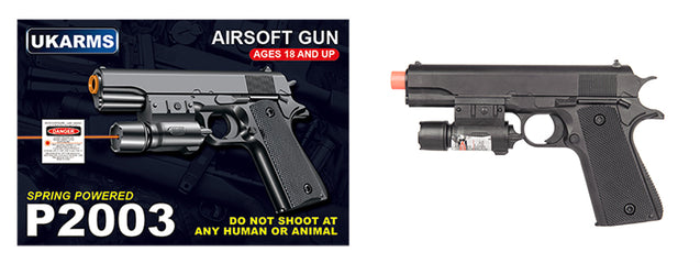 P2003 Spring Pistol (Bk)