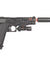 Spring Pistol (Bk) W/ Silencer, Laser