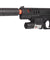 Spring Pistol (Bk) W/ Silencer, Laser