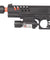 Spring Pistol (Bk) W/ Silencer, Laser