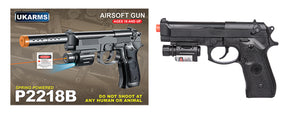 P2218B Spring Pistol (Bk)