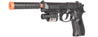 P2218C Spring Pistol (Bk) W/ Laser, Suppressor