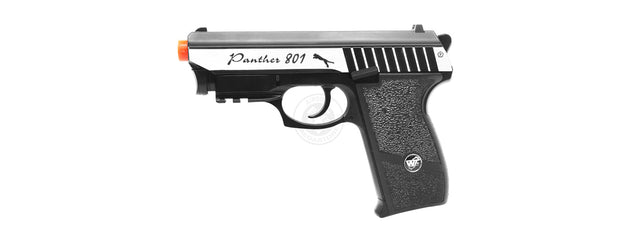 Wg Compact Panther 801 Airsoft Co2 Blowback Airsoft Pistol - Silver