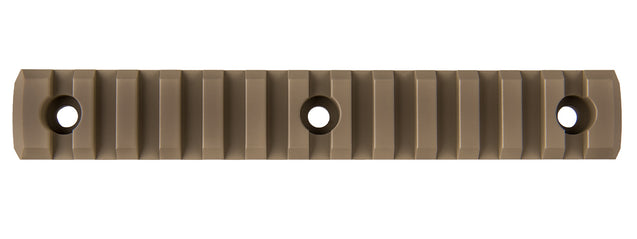 Ranger Armory Airsoft Rifle 13-Slot Aluminum Picatinny Rail Section For M-Lok (Tan)
