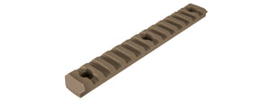 Ranger Armory Airsoft Rifle 13-Slot Aluminum Picatinny Rail Section For M-Lok (Tan)