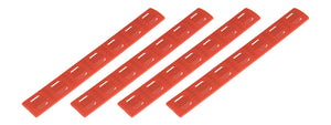Ranger Armory Airsoft Gun 7-Section M-Lok Narrow Rail Panels, 4pc (Red)