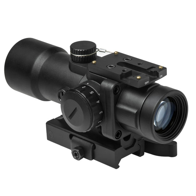 3.5X32mm Compact Prismatic Optic with High Definition Prismatic Lens - Black