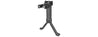 Sg-01C-B Tactical Bipod Grip With Dual Rail Grip Pod System (Black)