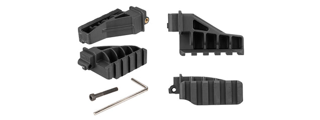 Sg-01D-B Tactical Bipod Grip With Single Rail Grip Pod System (Black)