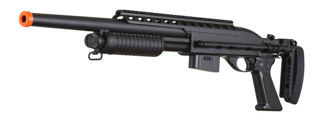 Airsoft Gun A&K Bravo Full Metal M870 Tactical Tac Shot Airsoft Shotgun (Color: Black)