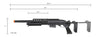 Airsoft Gun A&K Bravo Full Metal M870 Tactical Tac Shot Airsoft Shotgun (Color: Black)