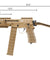 Airsoft Gun Tokyo Marui Scorpion Mod D Airsoft Electric Sub Machine Gun (Color: Flat Dark Earth)
