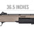 Fabarm Stf/12 Long Barrel Shotgun W/ Fixed Stock (Dark Earth + Black)