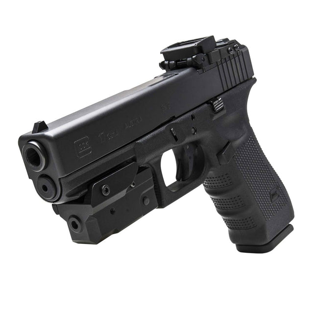 Compact Pistol Blue Laser w/Strobe And KeyMod UnderMount - Black