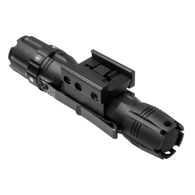 Pro Series Hunting flashlight with Green LED 3W 250 Lumen and Rail Mount