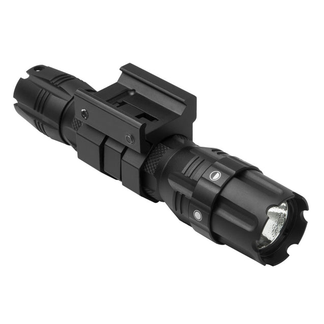 Pro Series Hunting flashlight with Green LED 3W 250 Lumen and Rail Mount