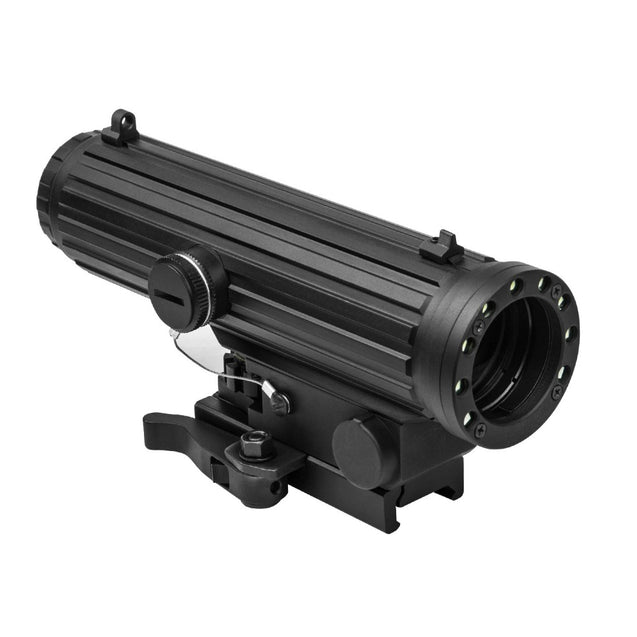 NcStar VISM 4x34 LIO Scope w/ NAV LED Lights & Quick Detach Mount VHLO434GB