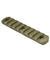 Tan Accessories M-LOK Accessory Weaver Picatinny Rail 9 Slots Aluminum Rounded