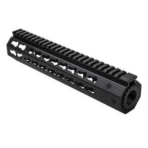 NcSTAR Vism M and P 15-22 Keymod Float Handguard Black 10 in VMP22FFKMC