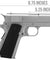 WE Tech 1911 MEU Airsoft Gas Blowback Pistol w/ Classic Grips (Silver)