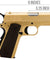WE Tech 1911 A1 Gold Plated Airsoft Gas Blowback Pistol (Gold)