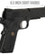 We Tech 1911 Full Metal Meu Airsoft Gas Blowback Pistol (Black)