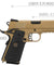 WE Tech 1911 Full Metal MEU Airsoft Gas Blowback Pistol (Tan)