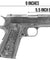 We Tech Full Metal Gas Blowback Floral Pattern 1911 (Silver)