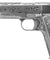 We Tech Full Metal Gas Blowback Floral Pattern 1911 (Silver)