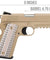 WE Tech Full Metal 1911 M45A1 Gas Blowback Airsoft Pistol (Tan)