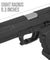 WE Tech Gp1799 T1 Gas Blowback Airsoft Pistol (Black / Silver Barrel)