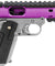 WE-Tech Galaxy 1911 Gas Blowback Airsoft Pistol (Color: Purple Slide w/ Silver Lower)