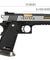 WE Tech 1911 Hi-Capa T-Rex Competition Gas Blowback Airsoft Pistol [Tibetan Version] (Two Tone / Gold)
